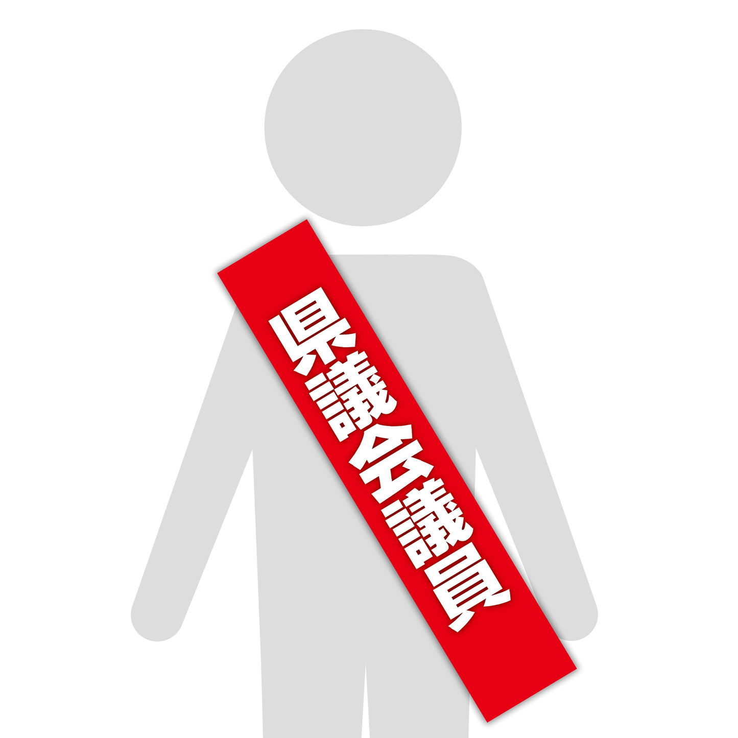 選挙たすき/県議会議員