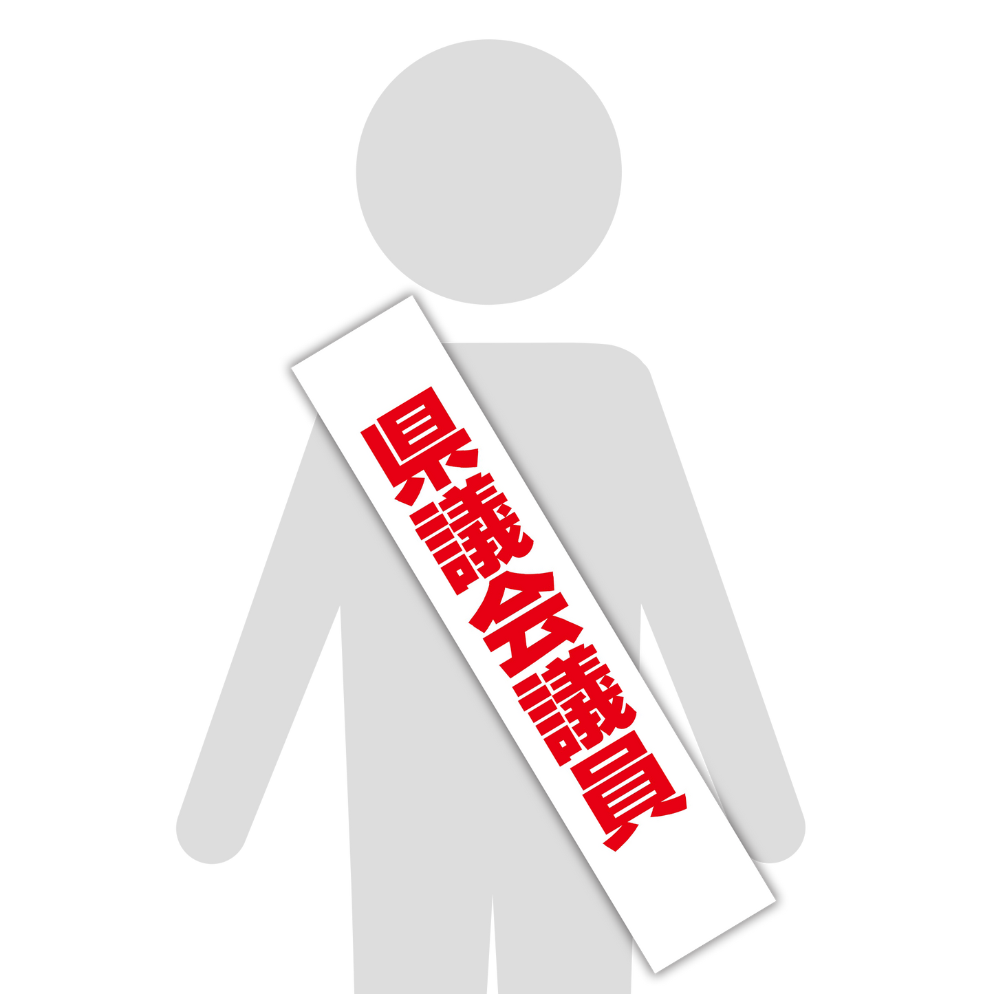 選挙たすき/県議会議員