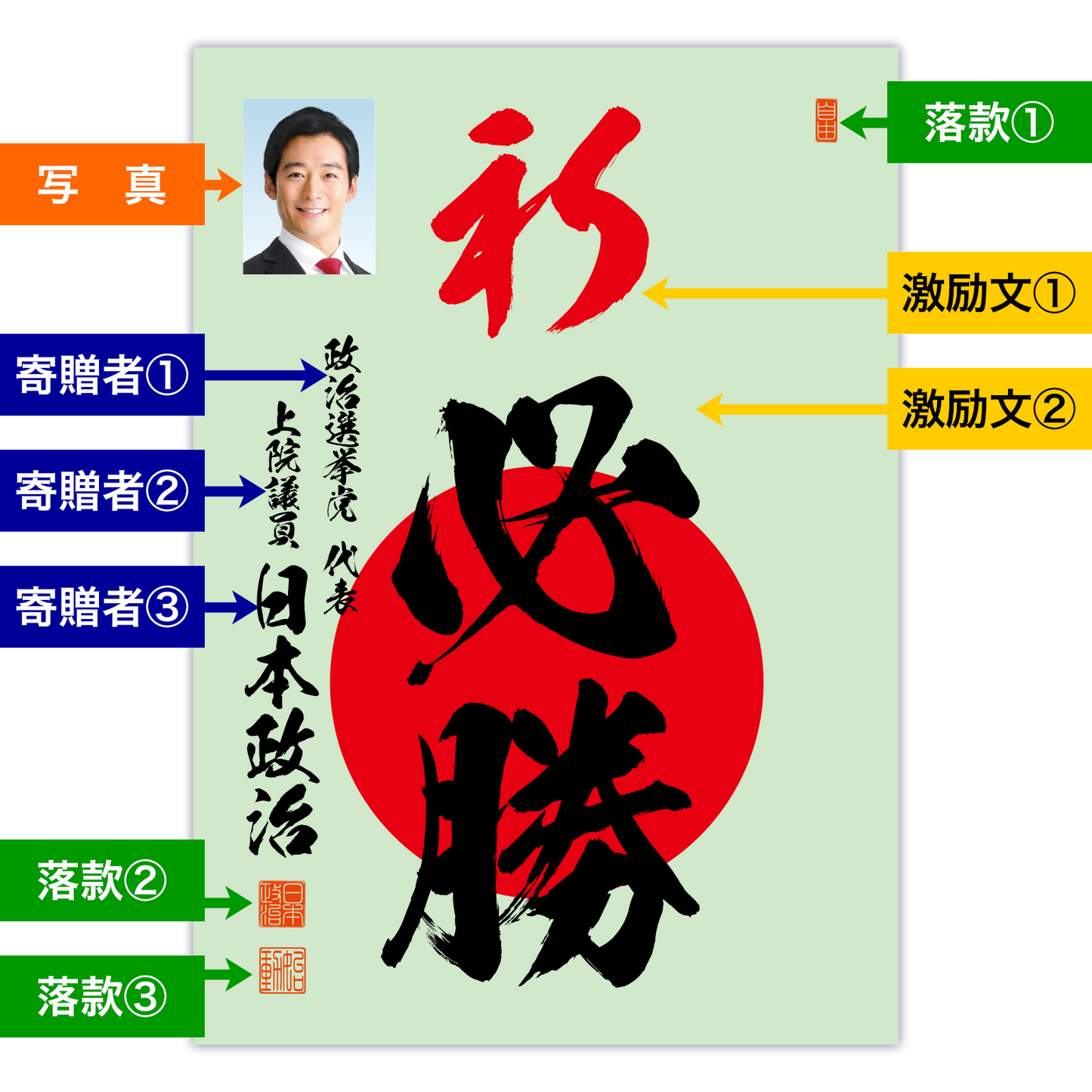 為書き【大量版:宛名無】デザインC /100枚単位