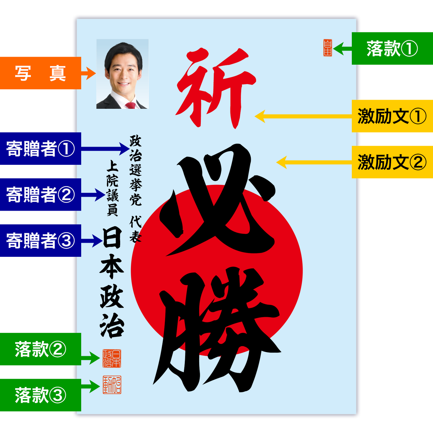 為書き【大量版:宛名無】デザインC /100枚単位