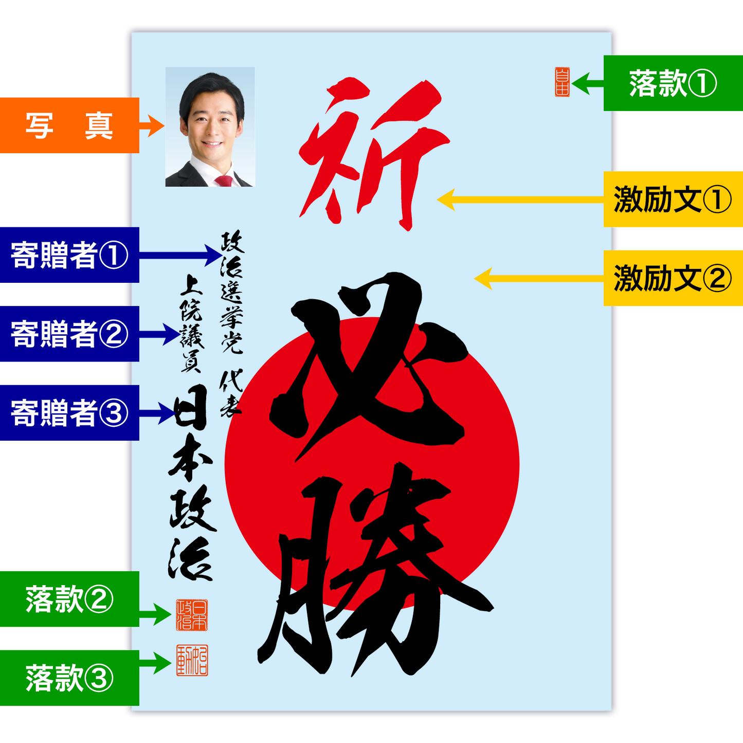 為書き【大量版:宛名無】デザインC /100枚単位