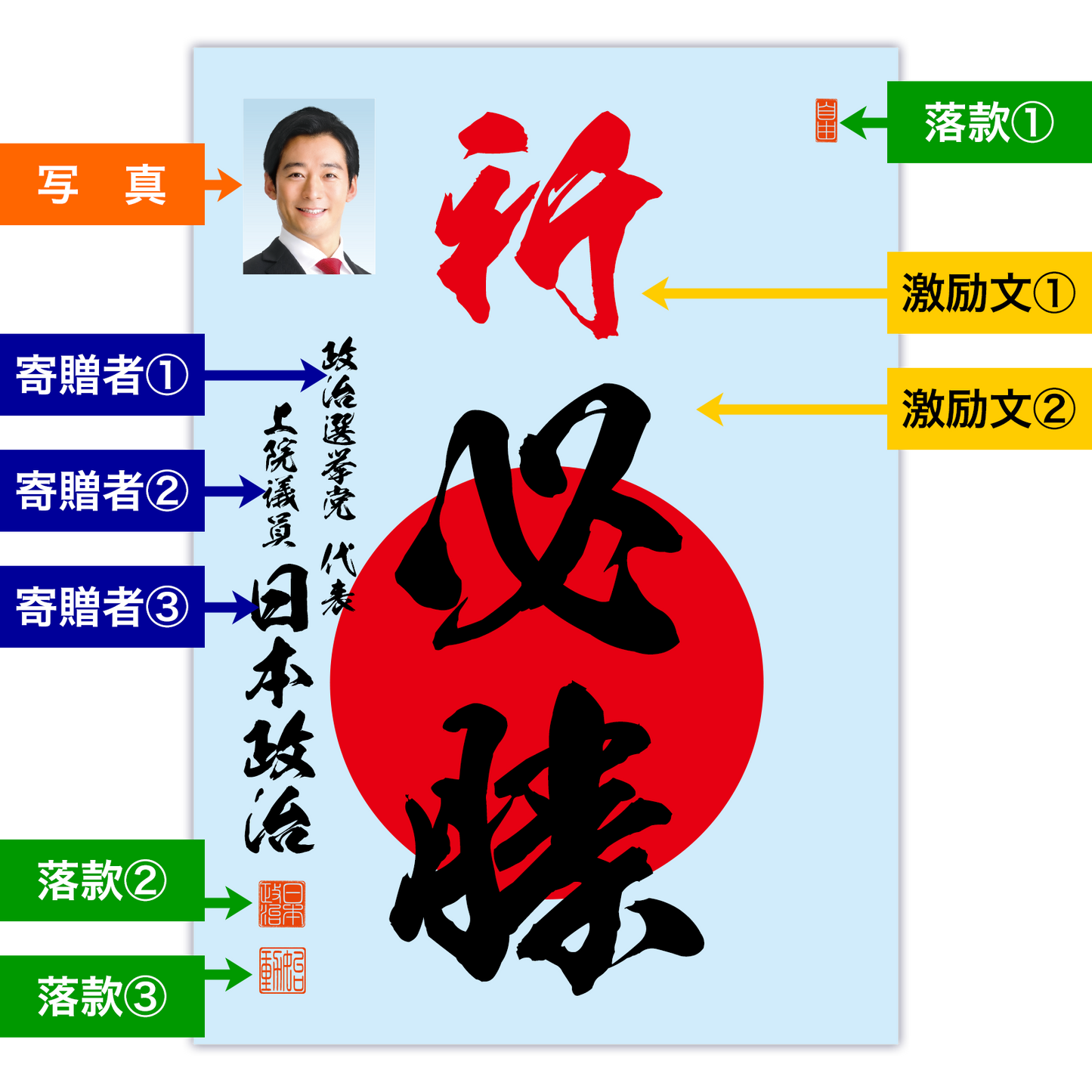為書き【大量版:宛名無】デザインC /100枚単位