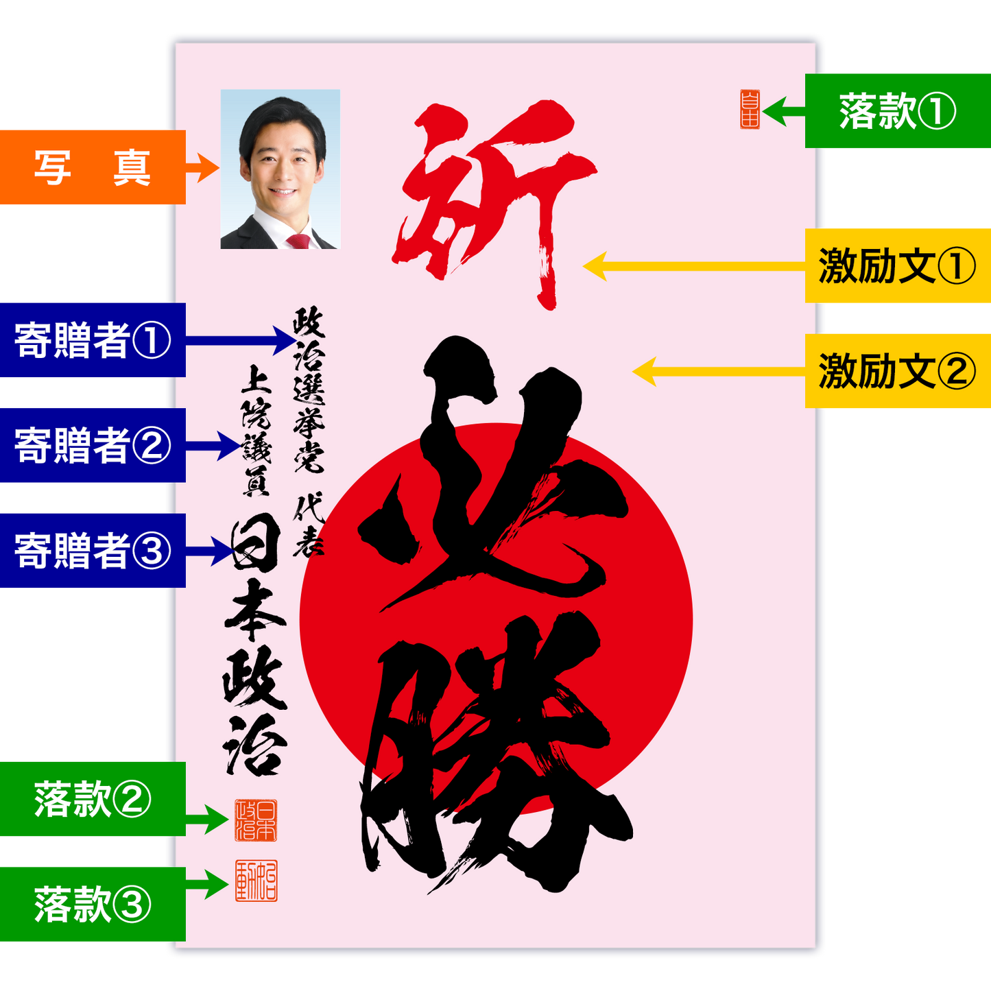 為書き【大量版:宛名無】デザインC /100枚単位