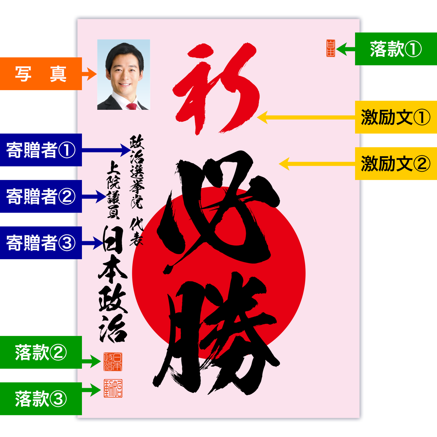 為書き【大量版:宛名無】デザインC /100枚単位