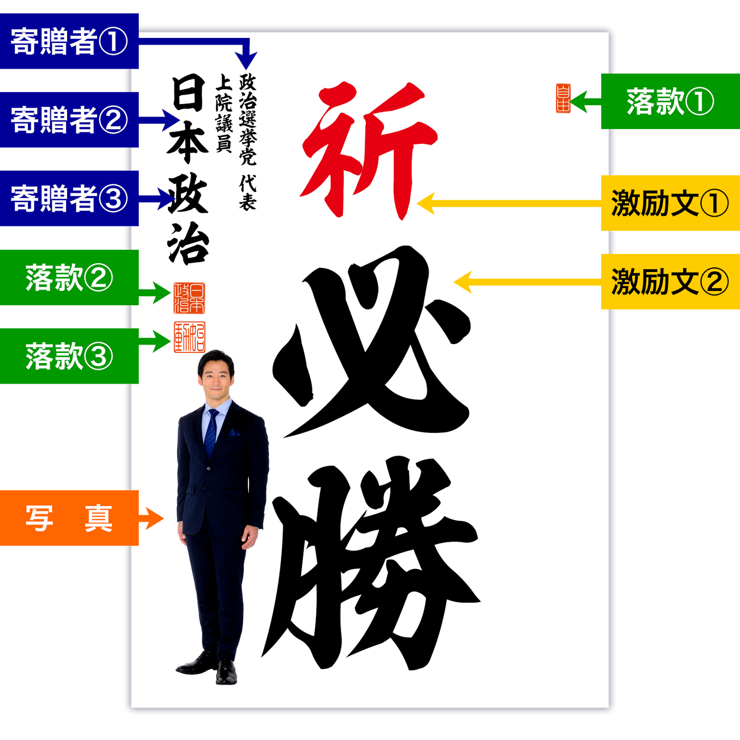 為書き【大量版:宛名無】デザインH /100枚単位