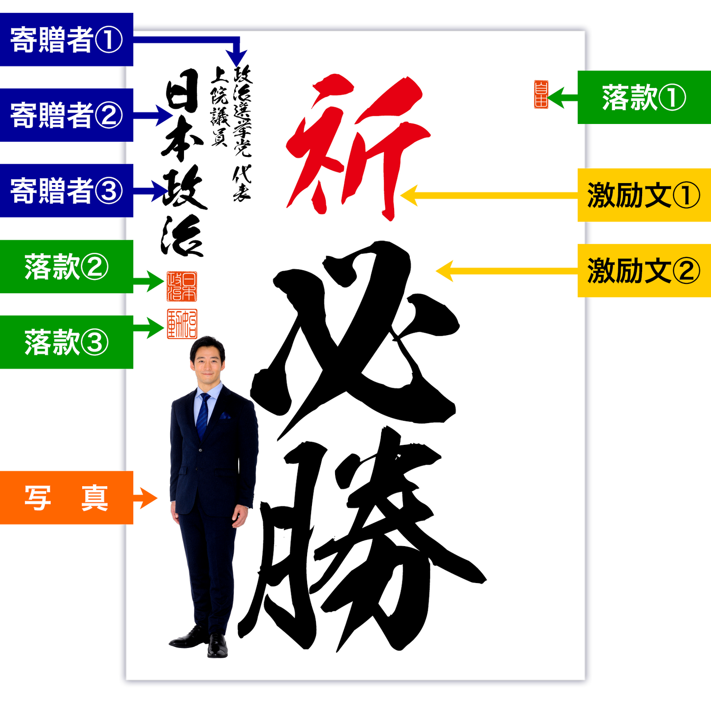 為書き【大量版:宛名無】デザインH /100枚単位