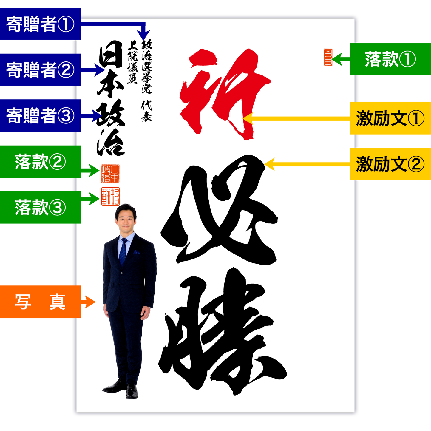 為書き【大量版:宛名無】デザインH /100枚単位