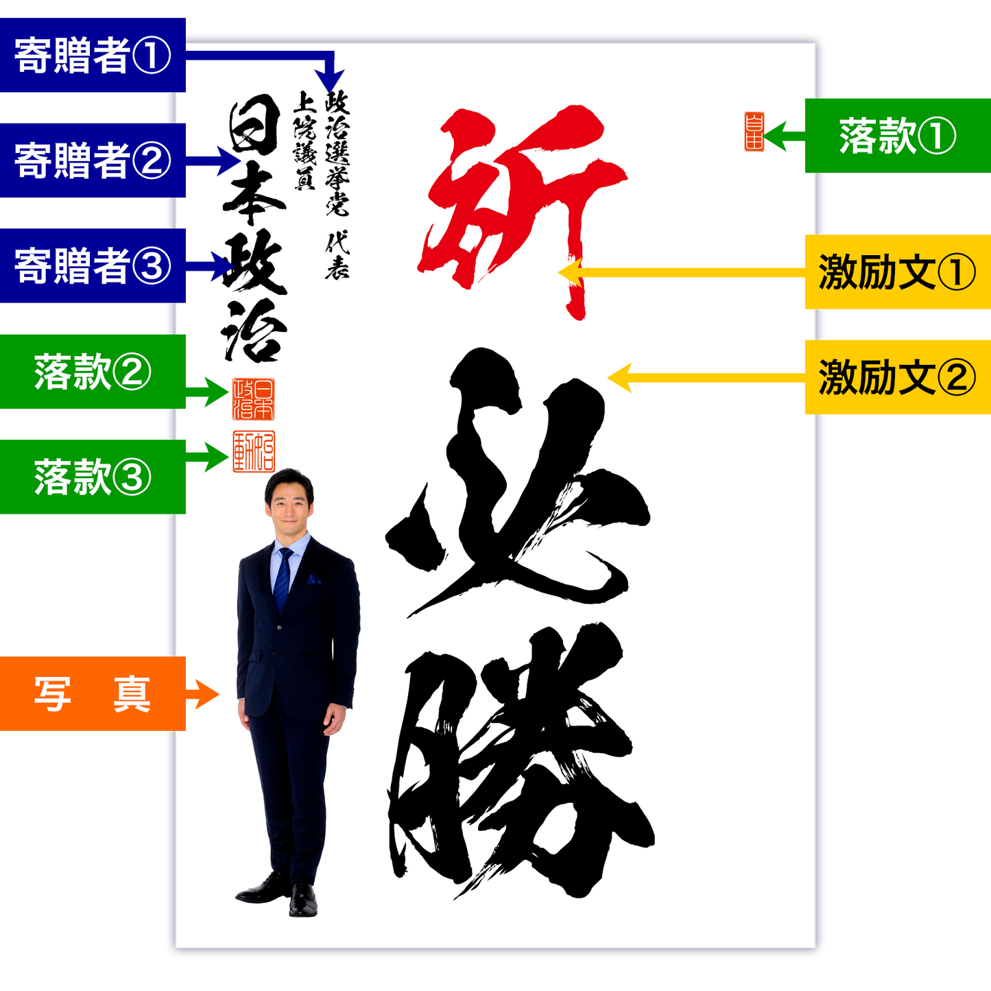 為書き【大量版:宛名無】デザインH /100枚単位