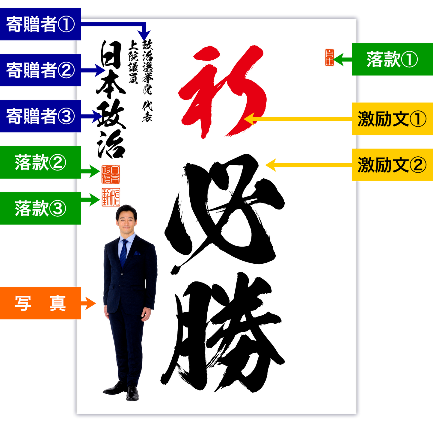 為書き【大量版:宛名無】デザインH /100枚単位