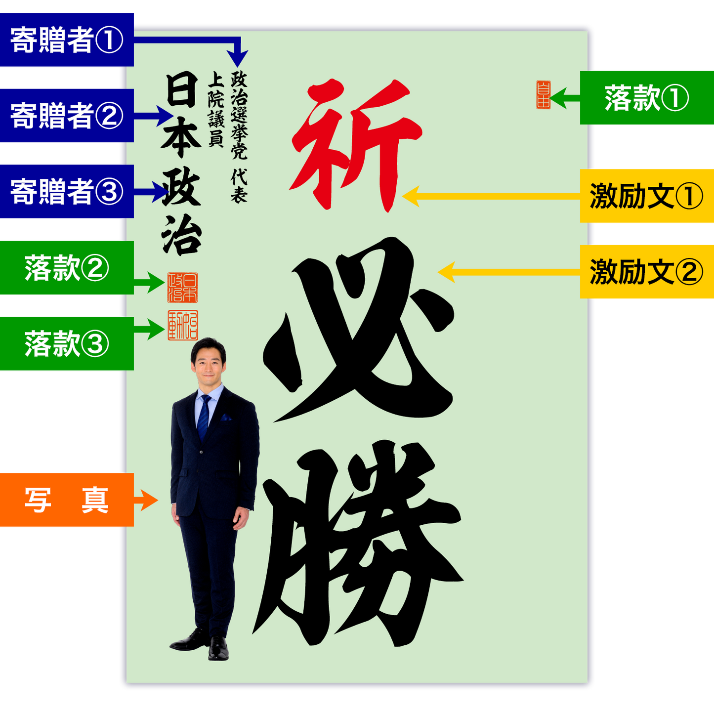 為書き【大量版:宛名無】デザインH /100枚単位