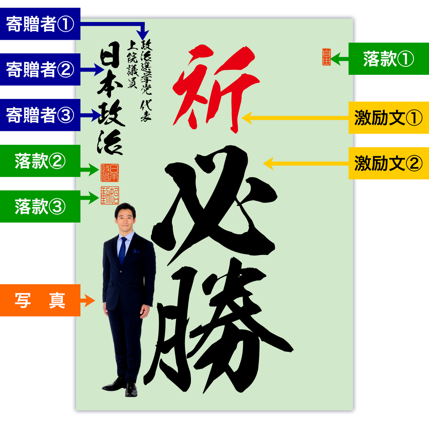 為書き【大量版:宛名無】デザインH /100枚単位