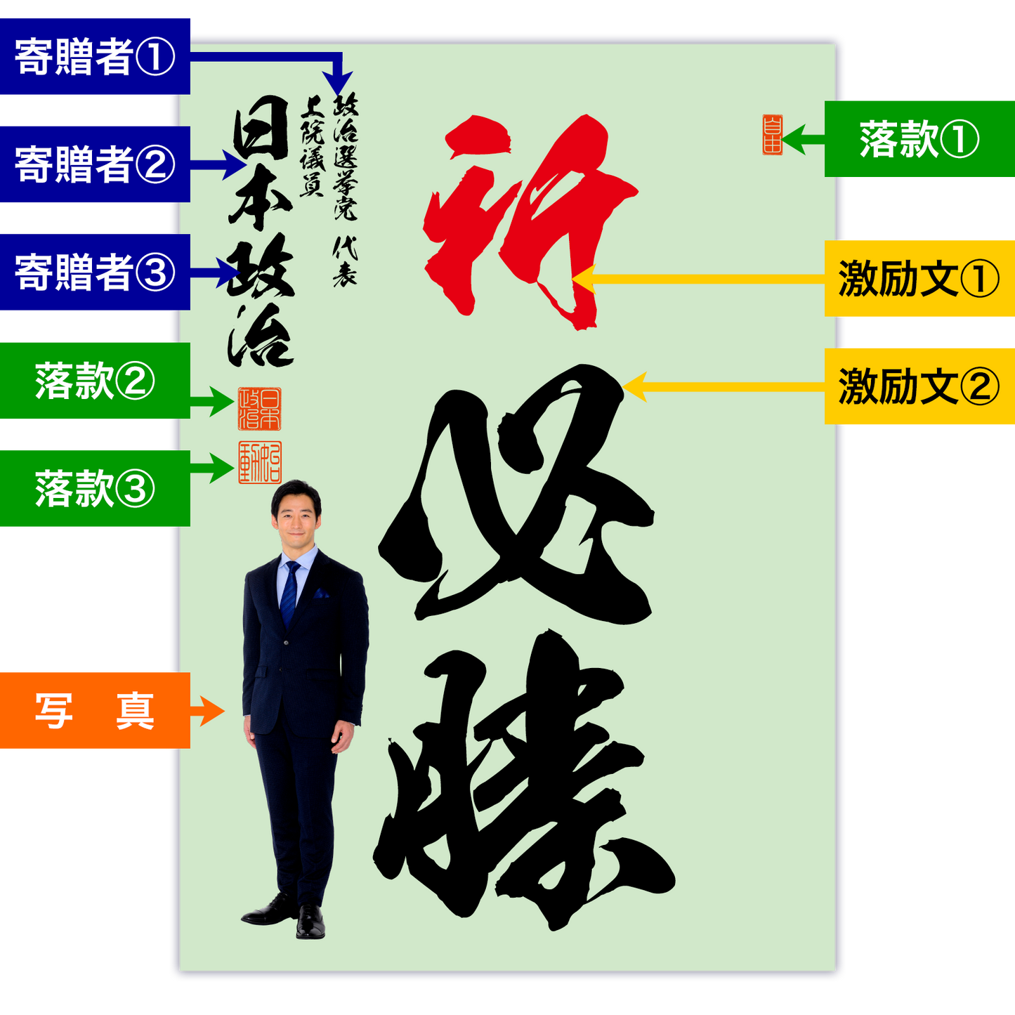 為書き【大量版:宛名無】デザインH /100枚単位
