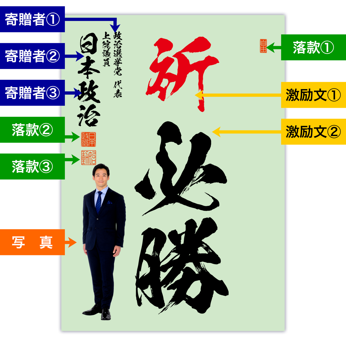 為書き【大量版:宛名無】デザインH /100枚単位
