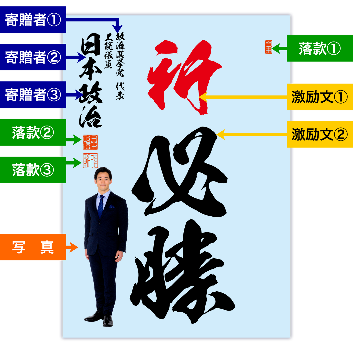 為書き【大量版:宛名無】デザインH /100枚単位