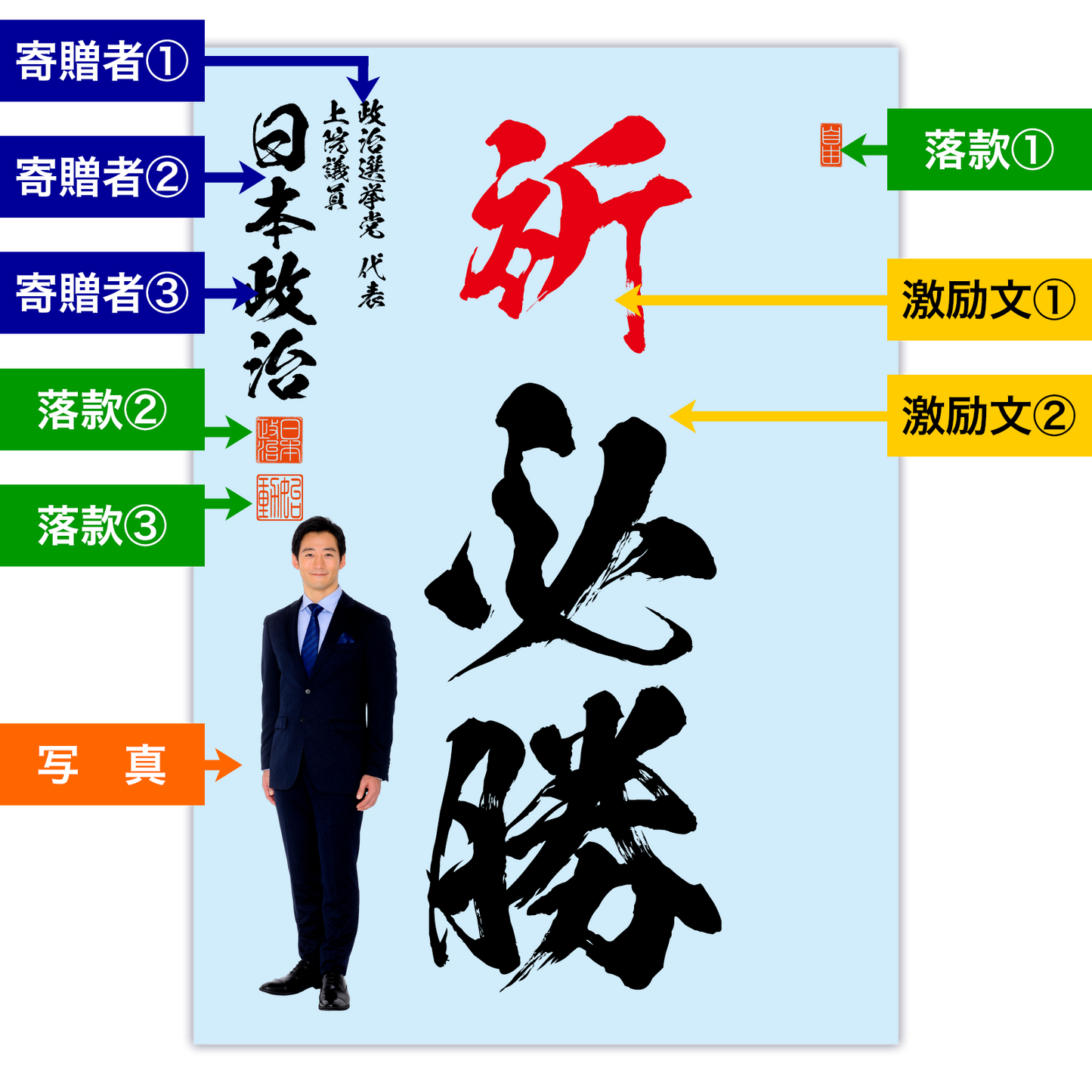 為書き【大量版:宛名無】デザインH /100枚単位