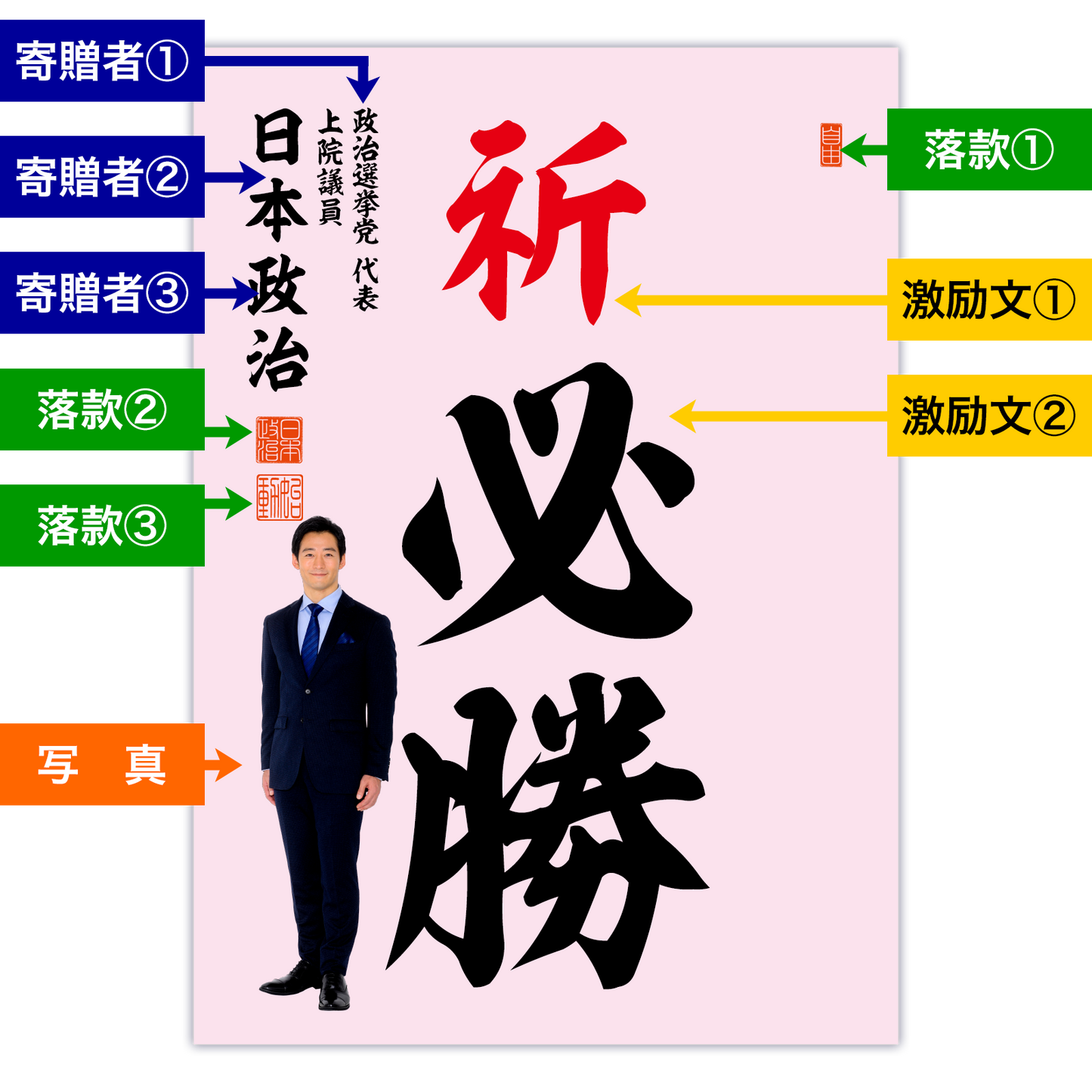 為書き【大量版:宛名無】デザインH /100枚単位