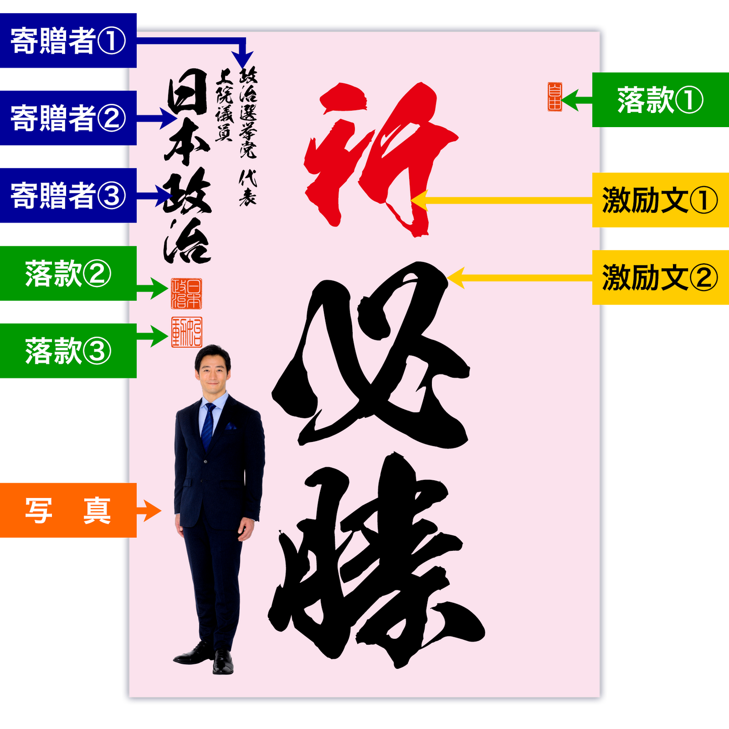 為書き【大量版:宛名無】デザインH /100枚単位