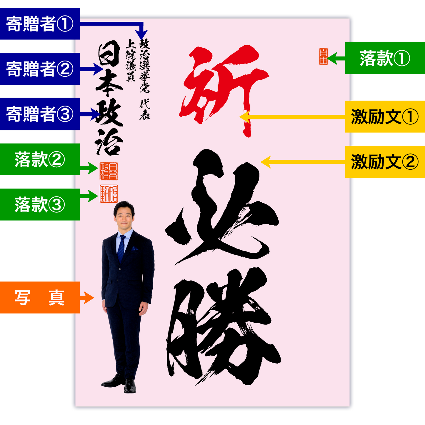 為書き【大量版:宛名無】デザインH /100枚単位