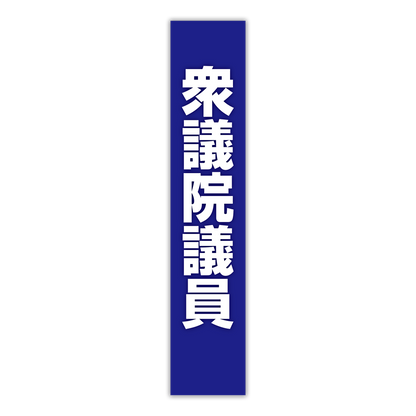 選挙たすき／衆議院議員