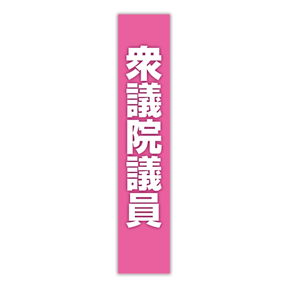選挙たすき／衆議院議員