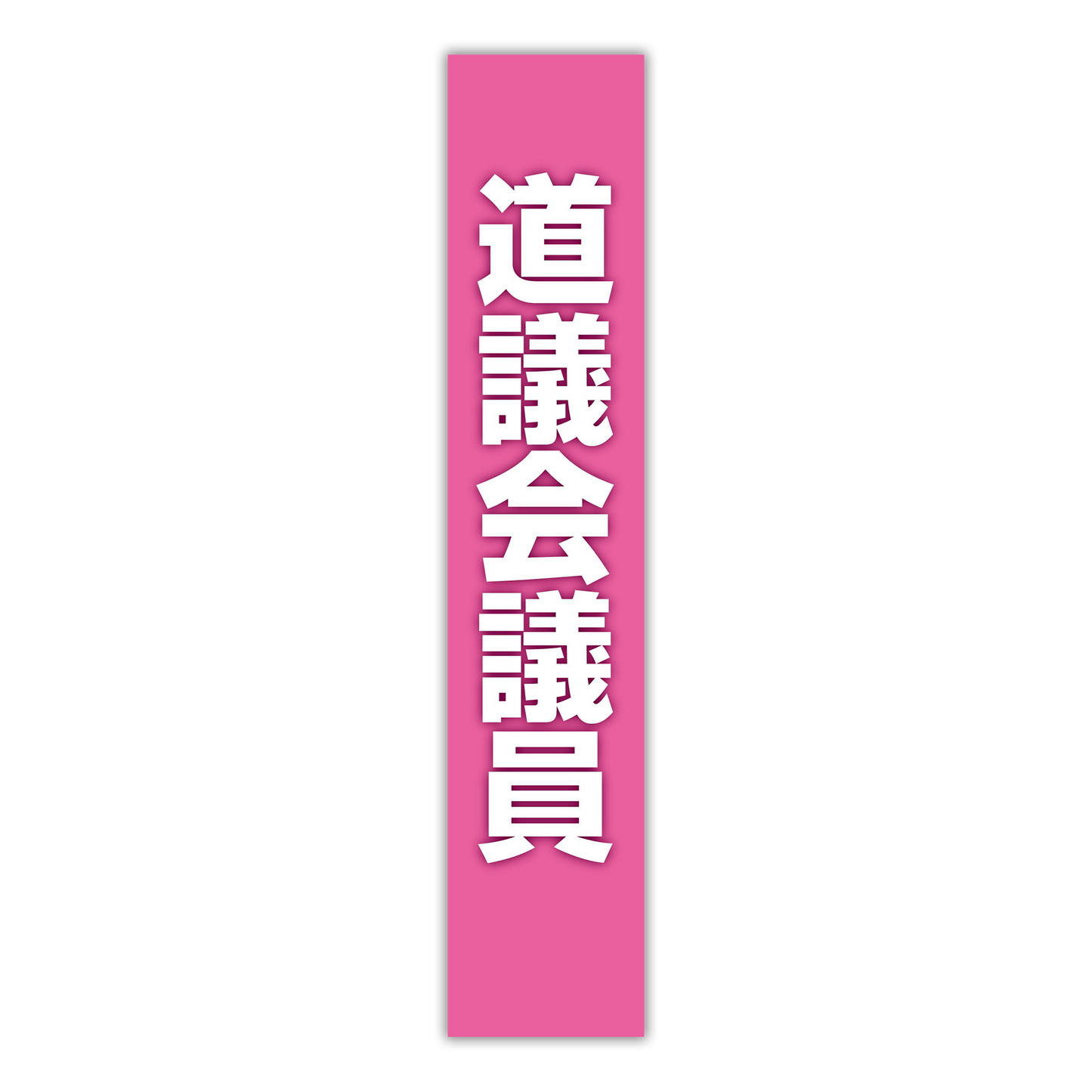 選挙たすき／道議会議員