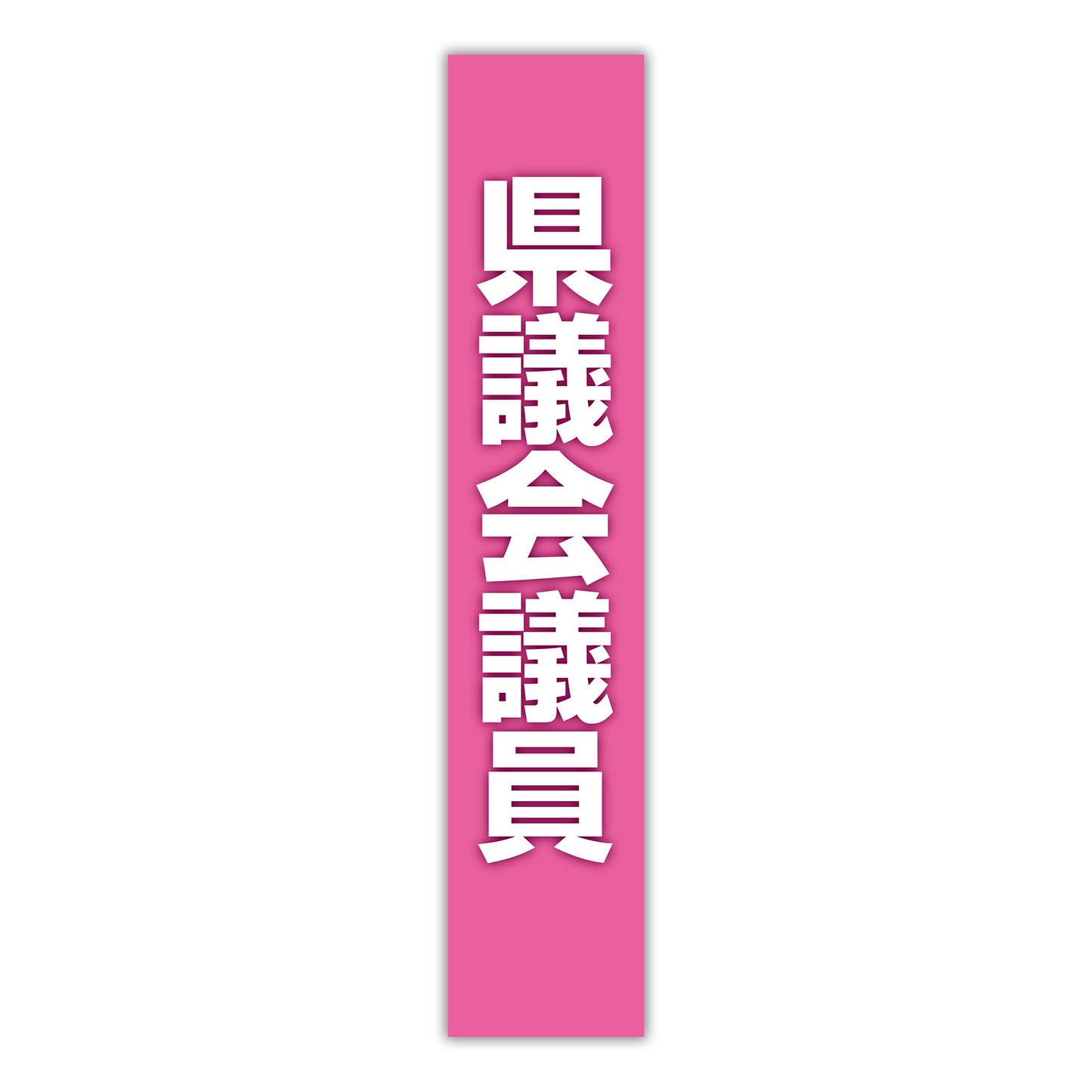 選挙たすき／県議会議員