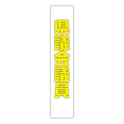選挙たすき／県議会議員