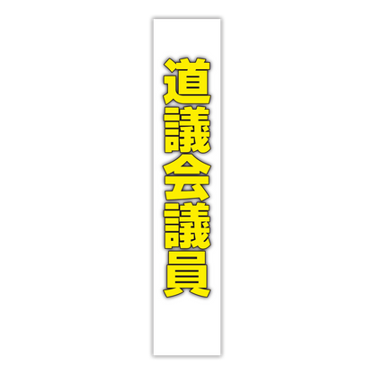 選挙たすき／道議会議員