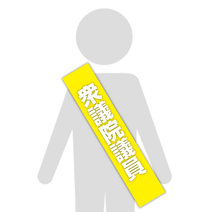 選挙たすき／衆議院議員