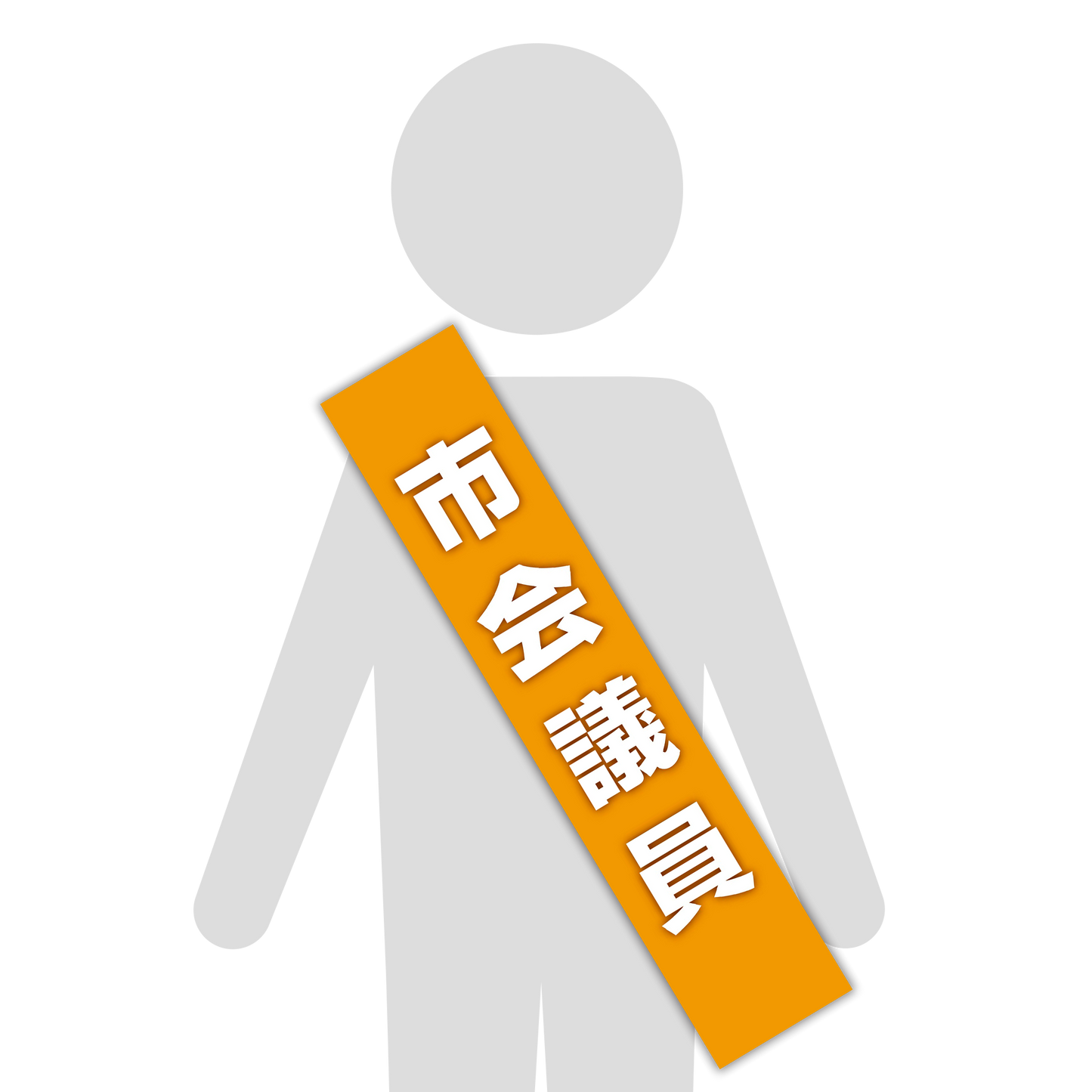 選挙たすき／市会議員