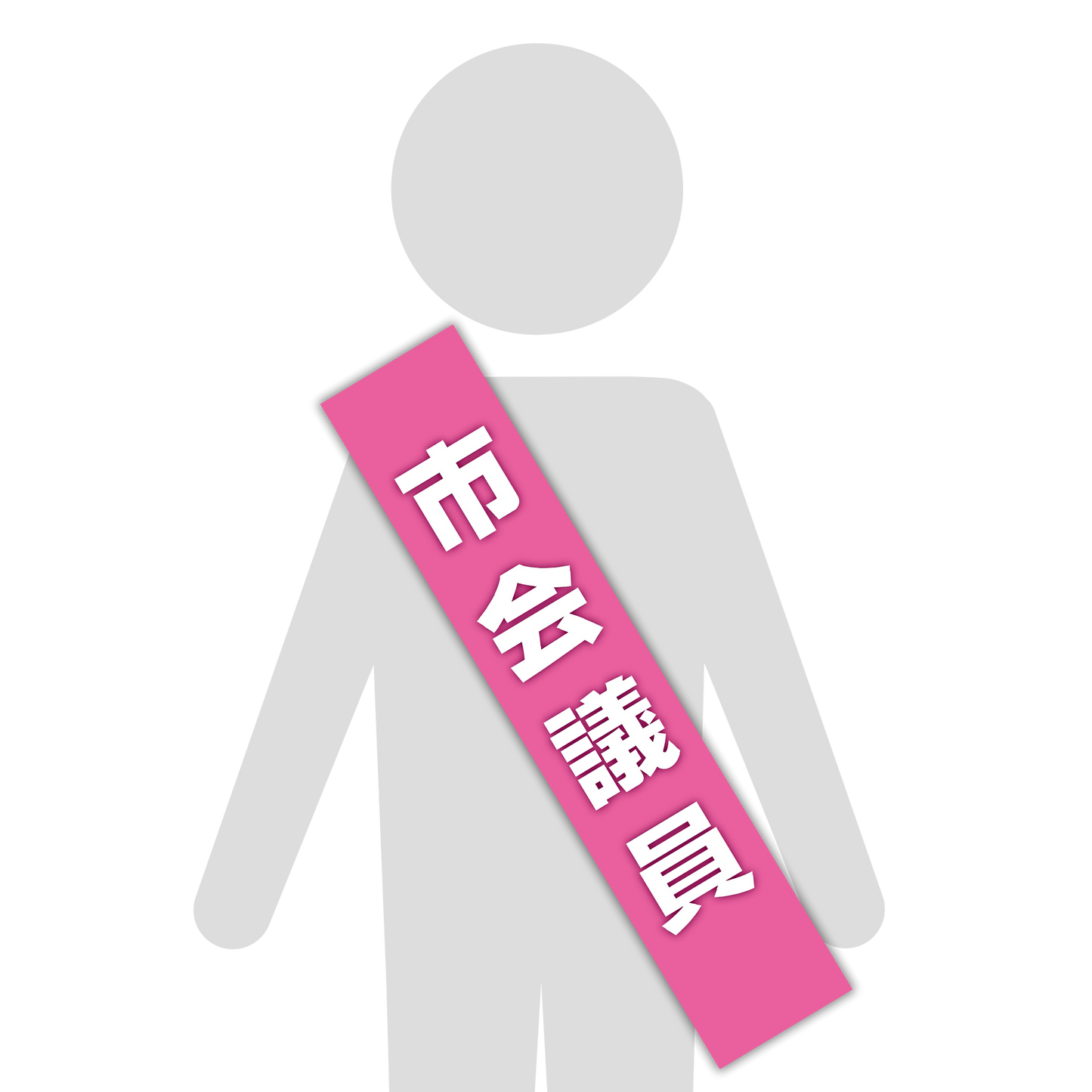 選挙たすき／市会議員