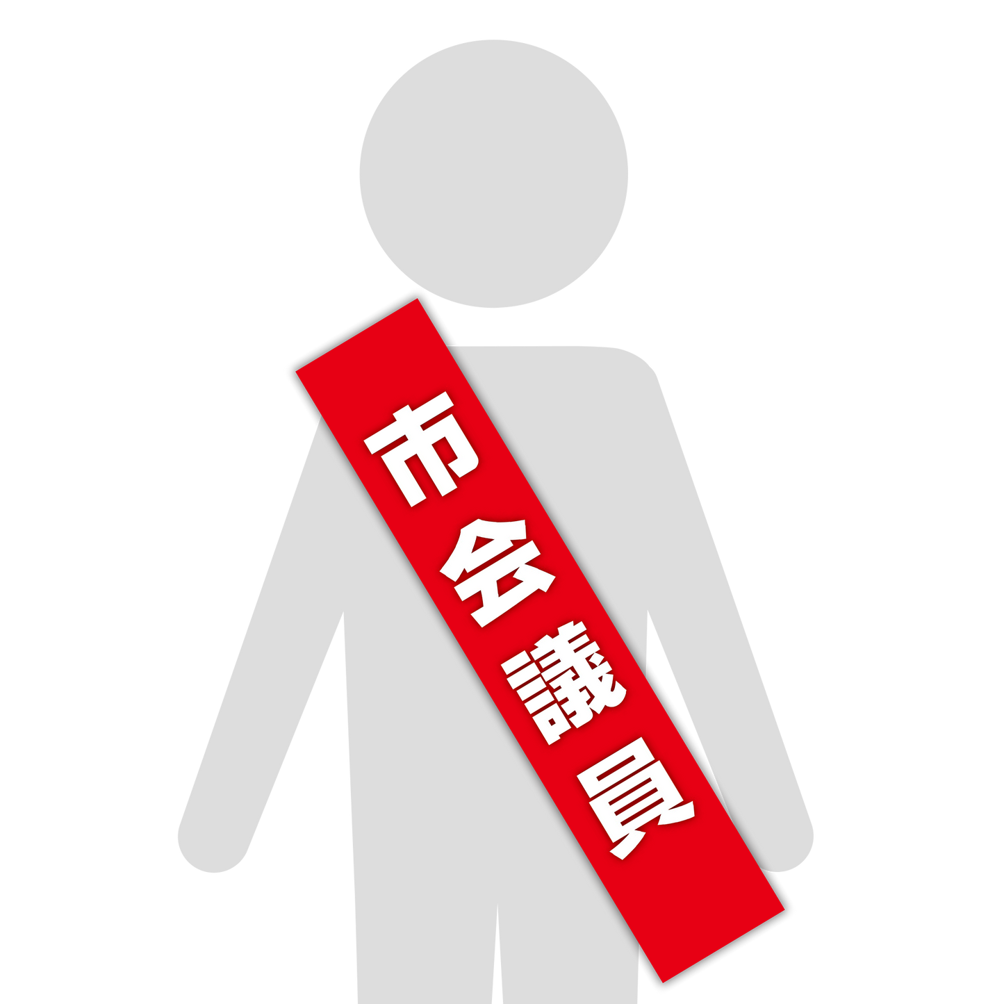 選挙たすき／市会議員