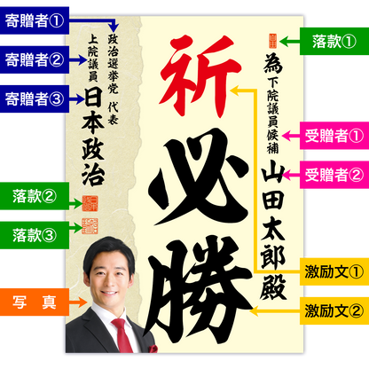 為書き【個別版：宛名入】デザインJ