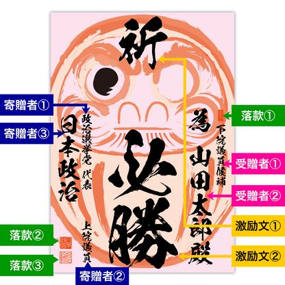 為書き【個別版：宛名入】デザインO