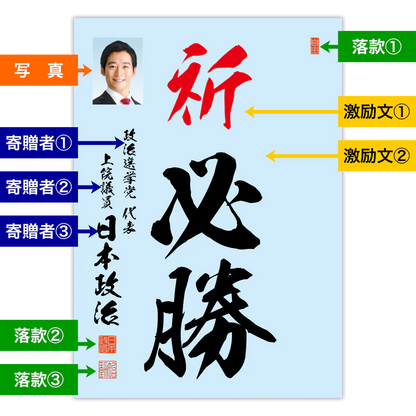為書き【大量版：宛名無】デザインA ／100枚単位 (初回注文)
