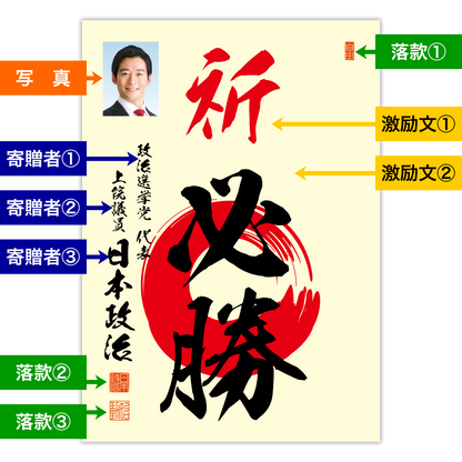 為書き【大量版：宛名無】デザインB ／100枚単位