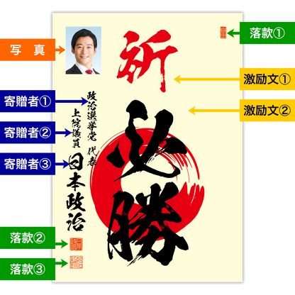 為書き【大量版：宛名無】デザインB ／100枚単位