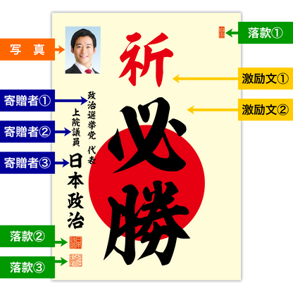為書き【大量版：宛名無】デザインC ／100枚単位