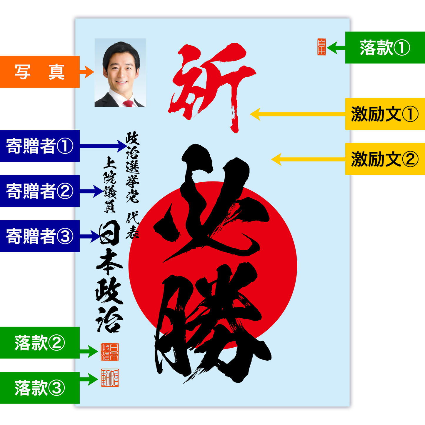為書き【大量版：宛名無】デザインC ／100枚単位