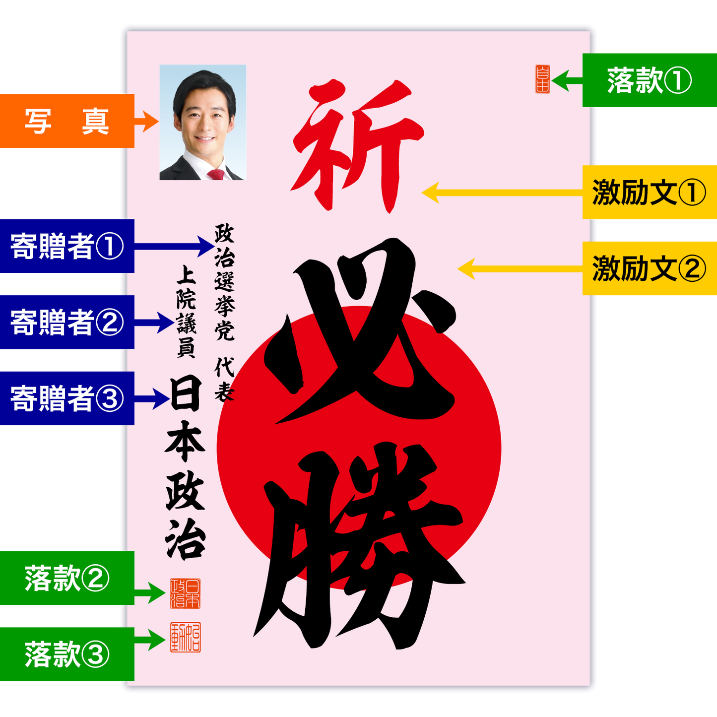 為書き【大量版：宛名無】デザインC ／100枚単位