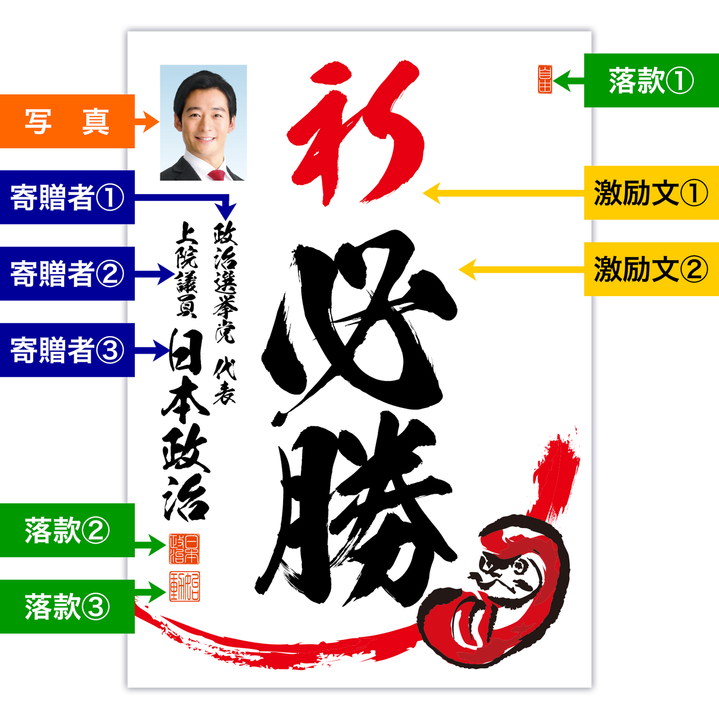 為書き【大量版：宛名無】デザインE ／100枚単位