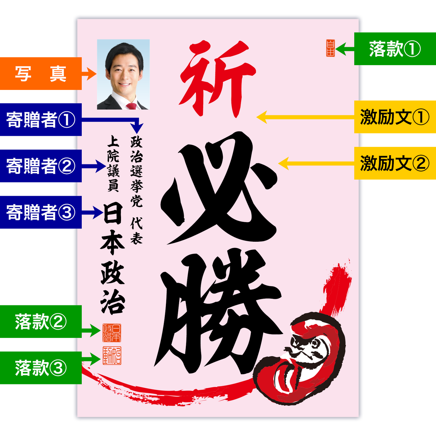 為書き【大量版：宛名無】デザインE ／100枚単位