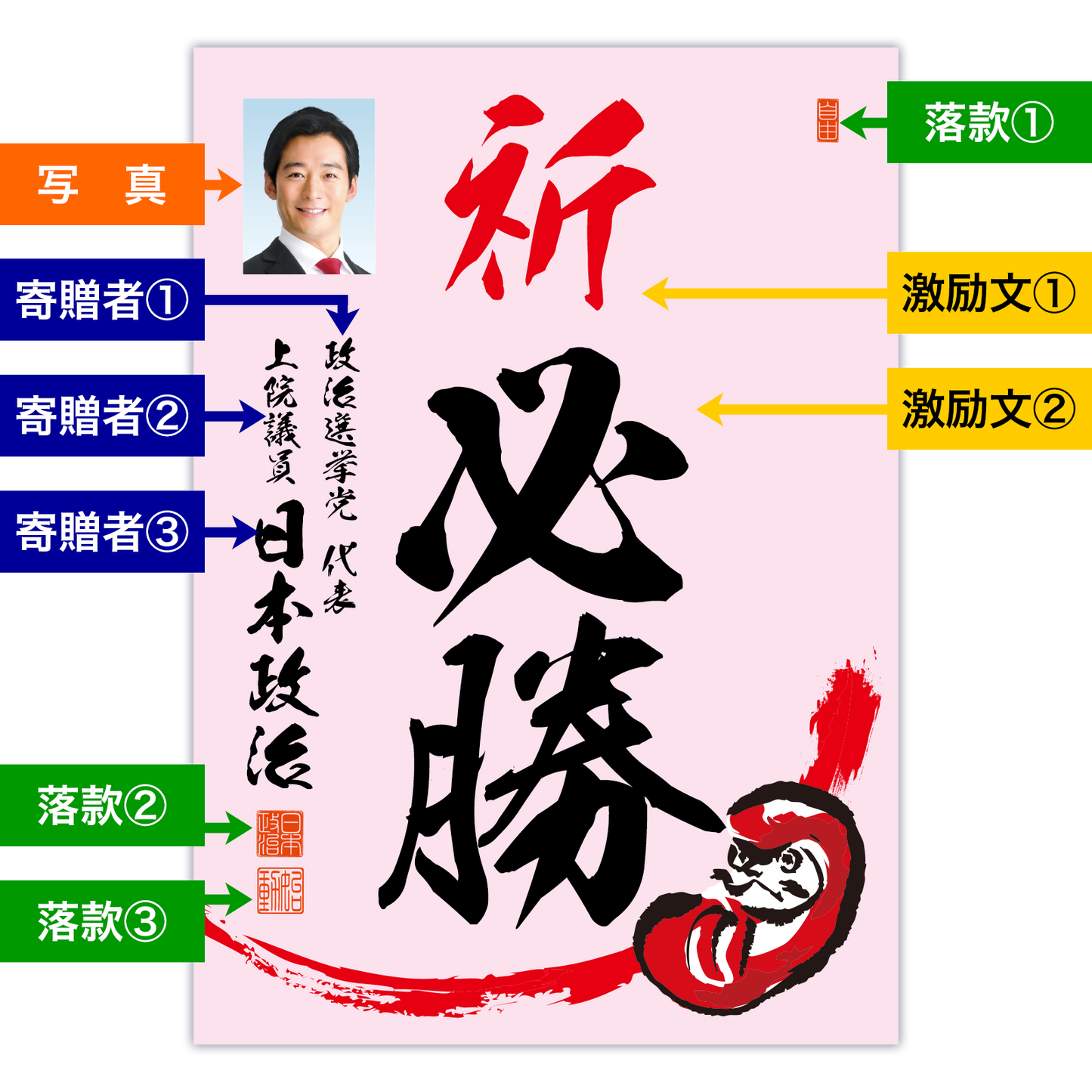 為書き【大量版：宛名無】デザインE ／100枚単位