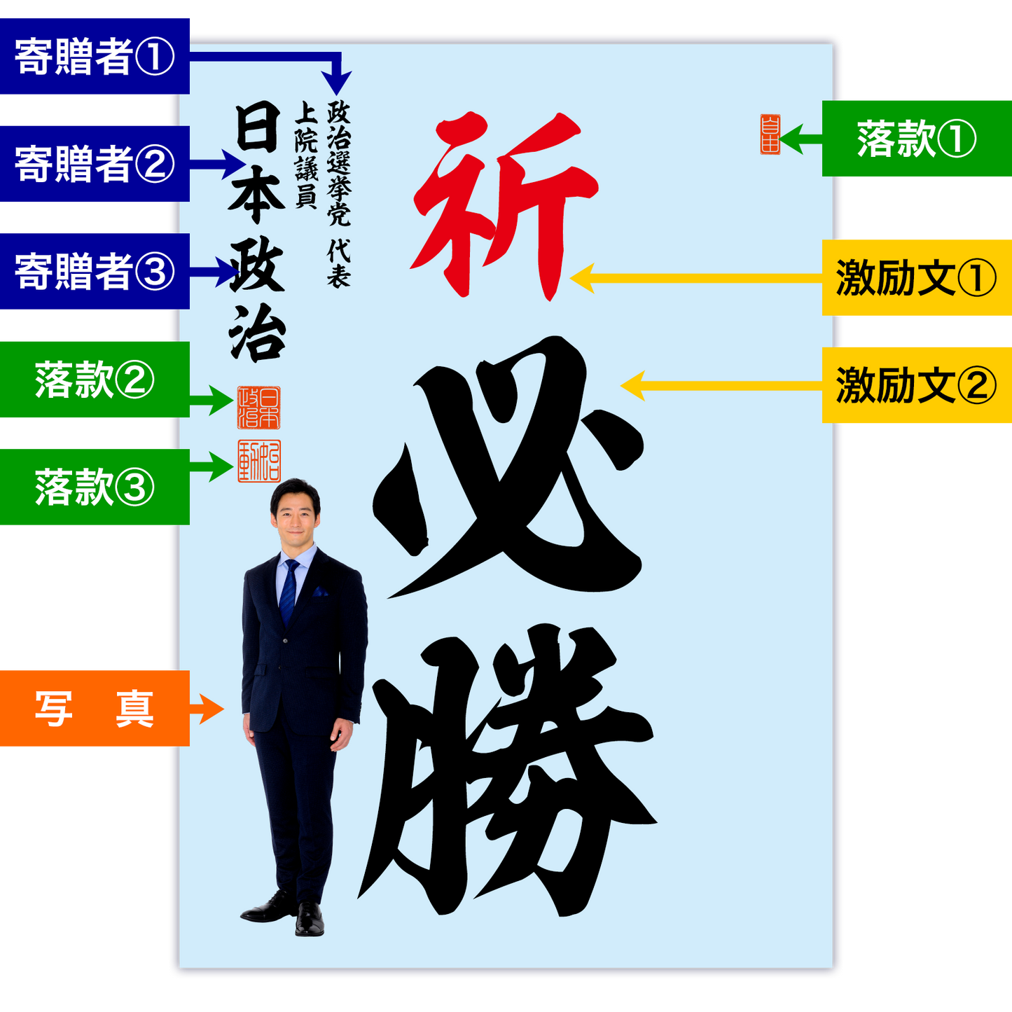 為書き【大量版：宛名無】デザインH ／100枚単位