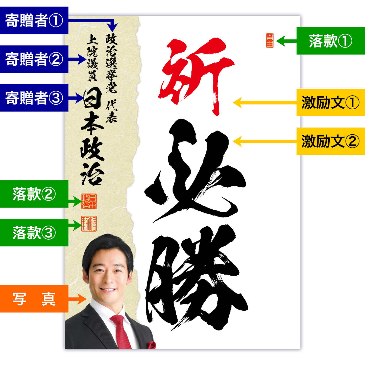 為書き【大量版：宛名無】デザインJ ／100枚単位