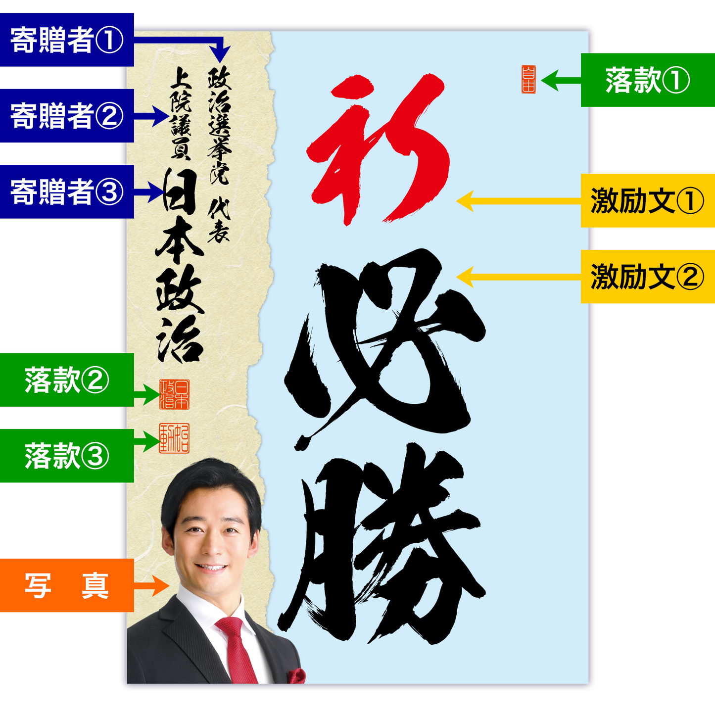 為書き【大量版：宛名無】デザインJ ／100枚単位