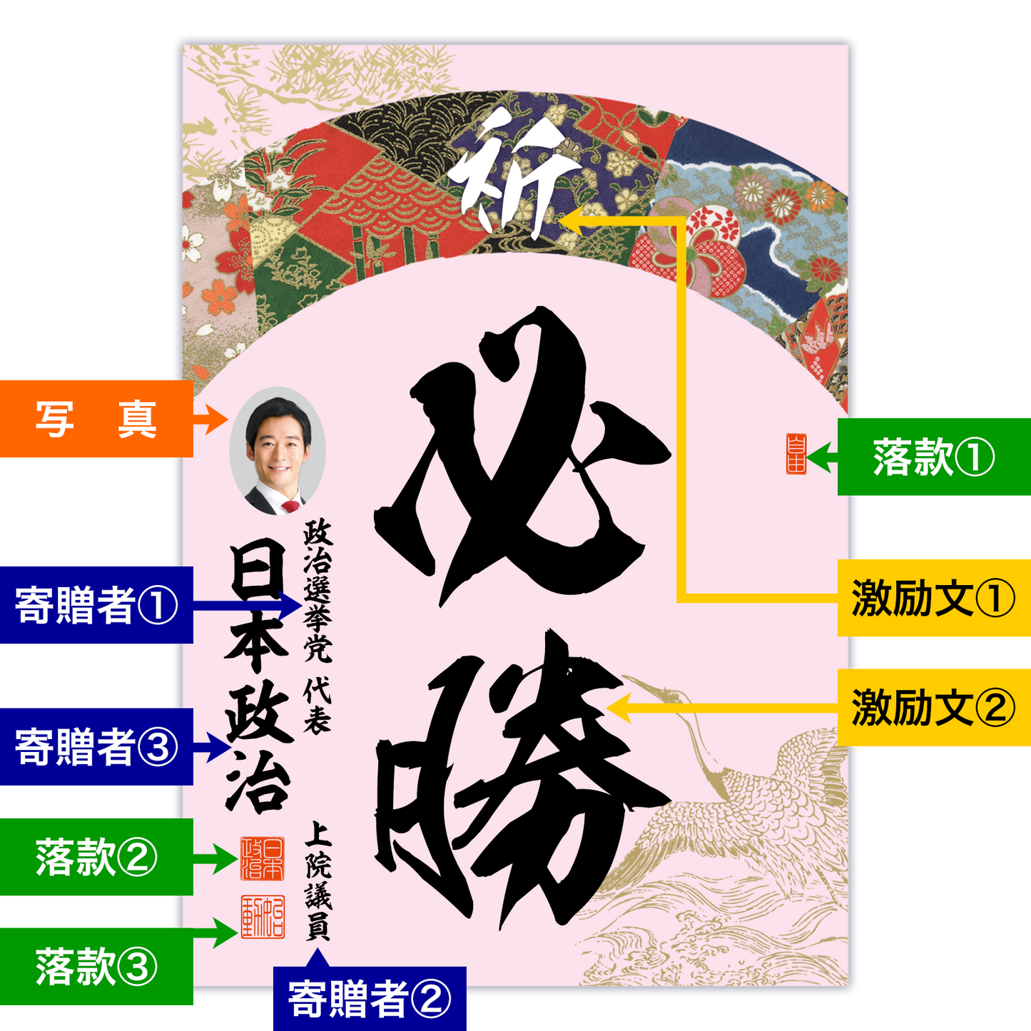 為書き【大量版：宛名無】デザインK ／100枚単位