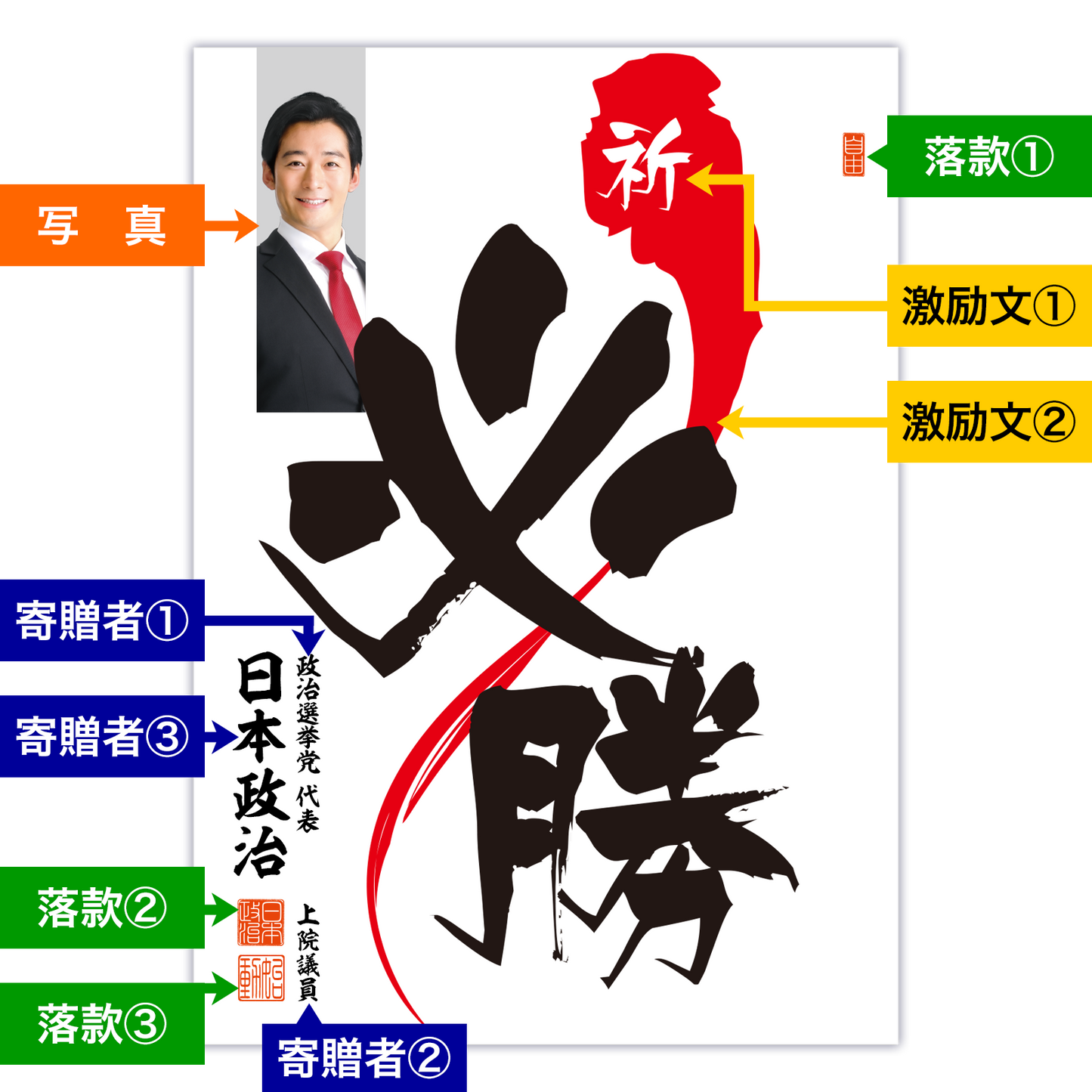 為書き【大量版：宛名無】デザインL ／100枚単位