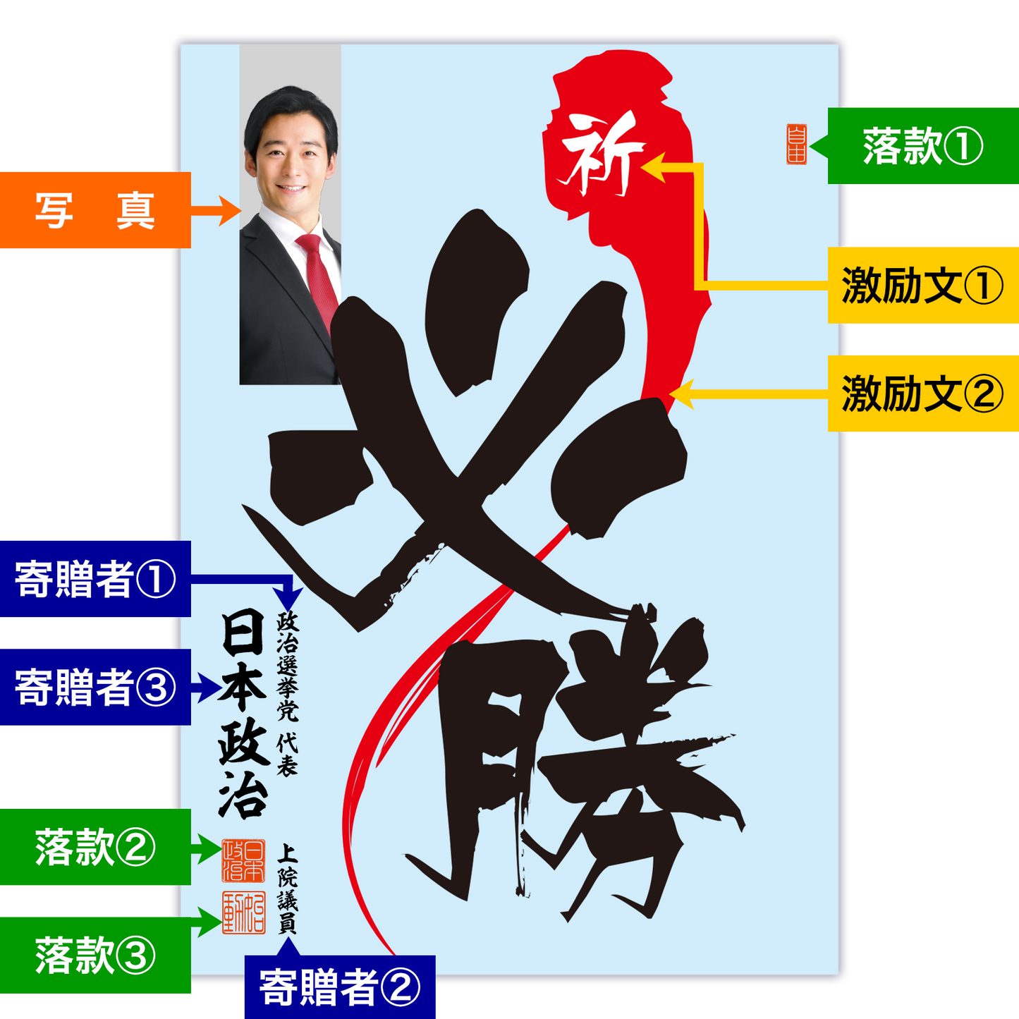 為書き【大量版：宛名無】デザインL ／100枚単位