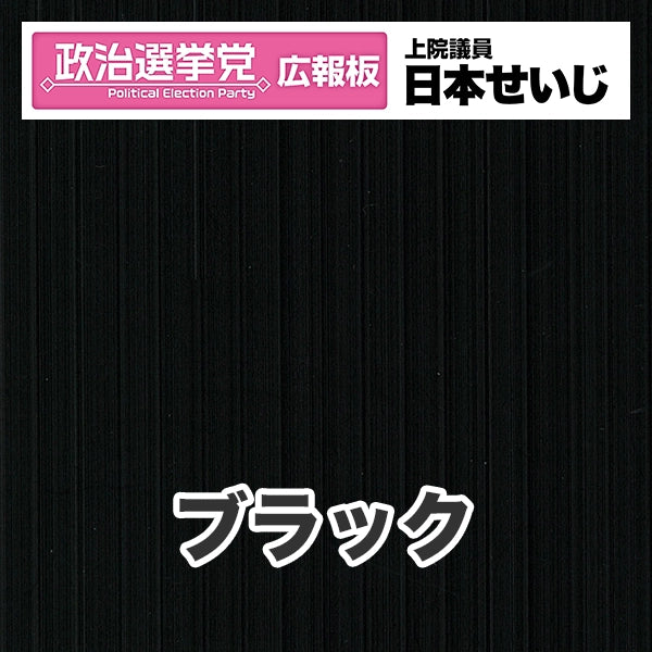 プラダン広報板型：【シールつき】デザインB（政党名･広報板＋肩書･氏名）